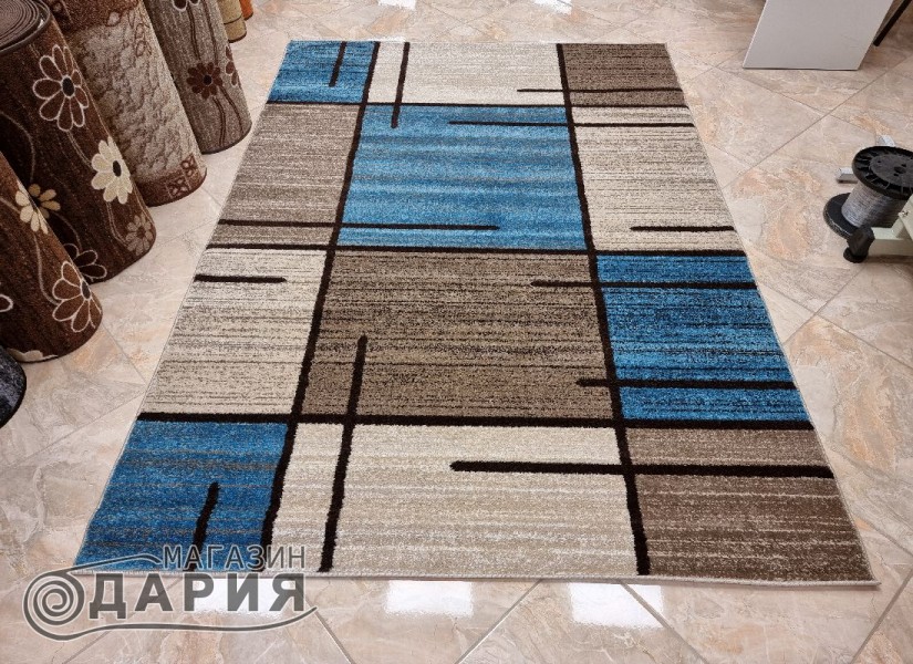 Тъкан килим MAGNOLIA 704 d.beige/blue
